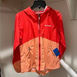 Columbia Two-Tone Red and Orange Jacket
